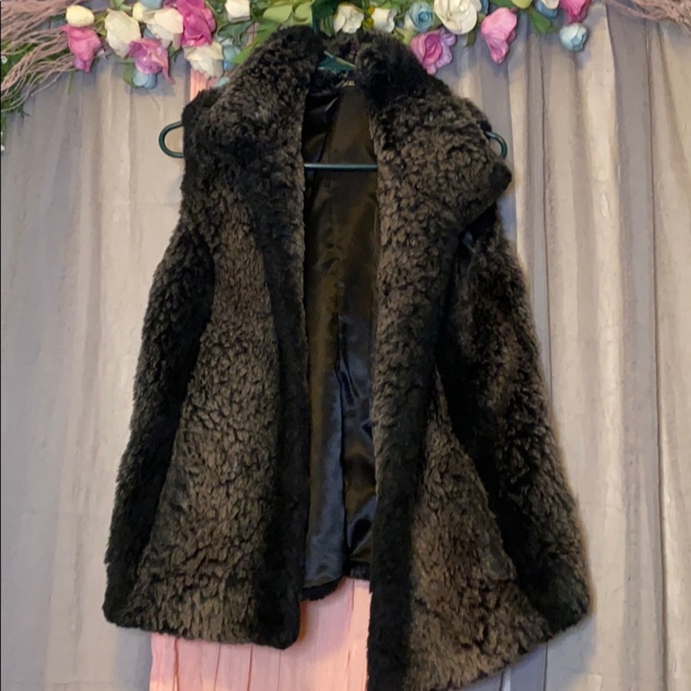 Faux fur vest